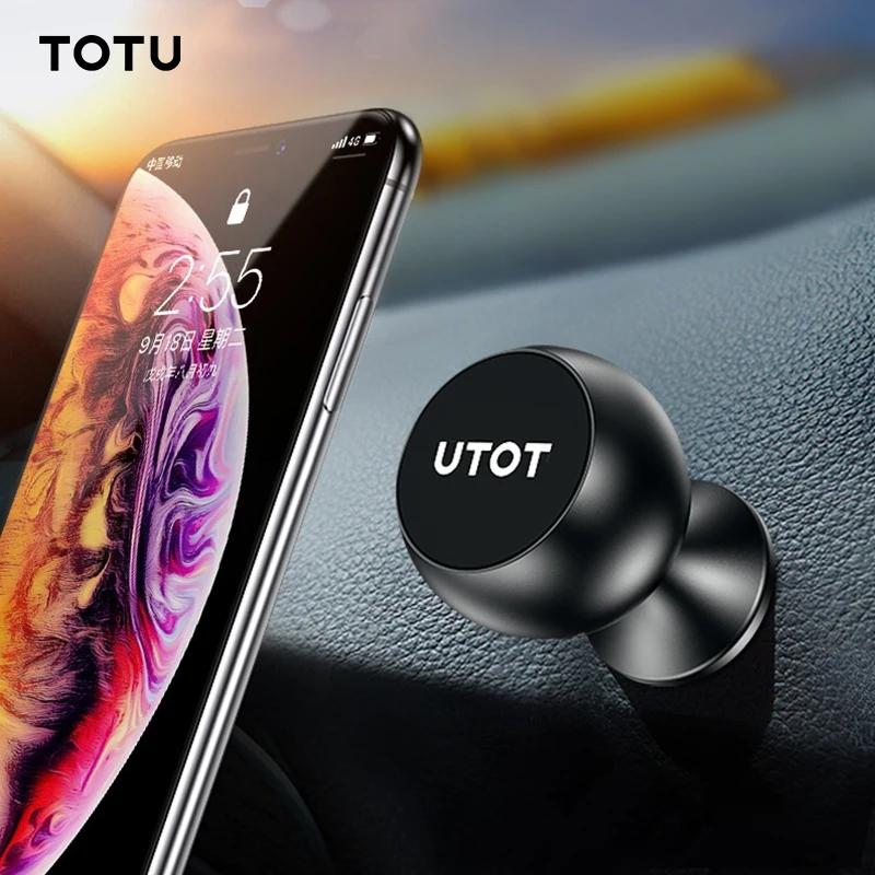 TOTU магнитный автомобильный держатель для телефона iPhone XS X Samsung автомобиля в
