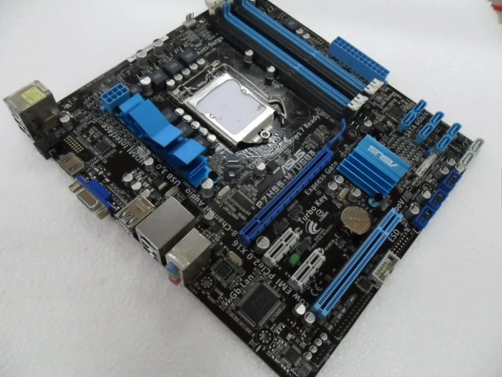 Оригинальная материнская плата для ASUS P7H55-M/USB3 DDR3 LGA 1156, 16 ГБ, USB2.0, USB3.0, SATA3, H55, используемая настольная материнская плата, распродажа