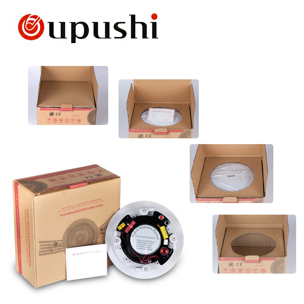 

Home ceiling speaker system 20w in wall surround speakers oupushi white built in wall speakers for home music