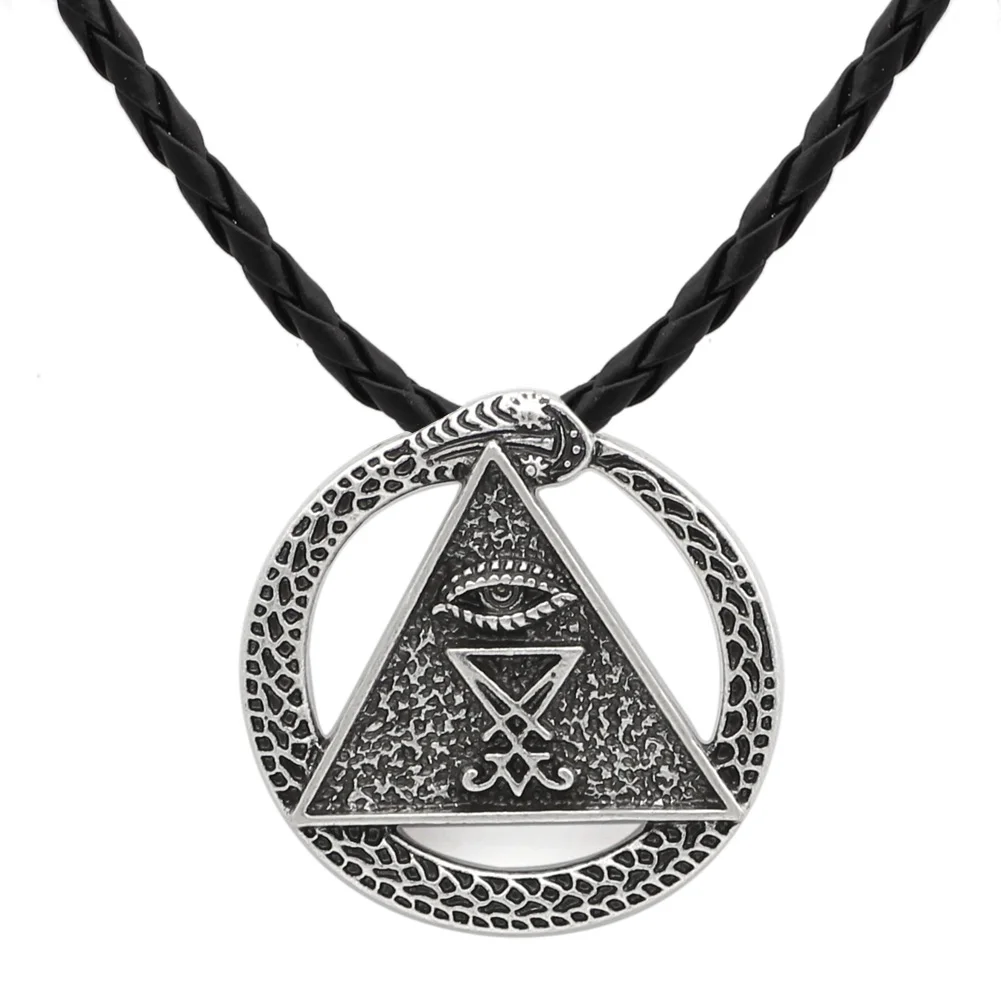 Церковь Сатаны очарование Pagan Wiccan талисман все сеет амулет в виде глаза сигил из