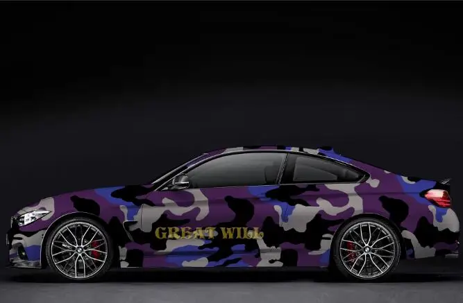 9 Black Gray Camouflage Vinyl Wrap Film Auto Sticker Vinyls Film Camouflage Car Wrap For Car Wrapping Matte Glossy Air Bubble Free - Название цвета: 9