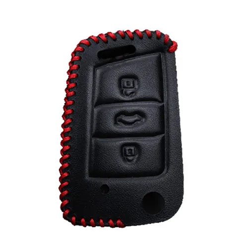 KUKAKEY кожаный чехол для ключей автомобиля для сиденья Ateca Leon Ibiza для VW Polo Golf 7 Tiguan для Skoda Octavia Kodiaq