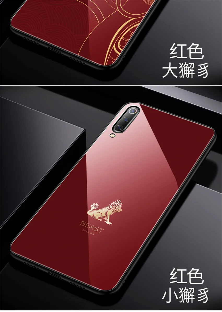 Чехол из закаленного стекла для телефона для Xiaomi mi 9 mi 9 Xiaomi mi 9 se global чехол Роскошный Aixuan чехол+ экранная пленка
