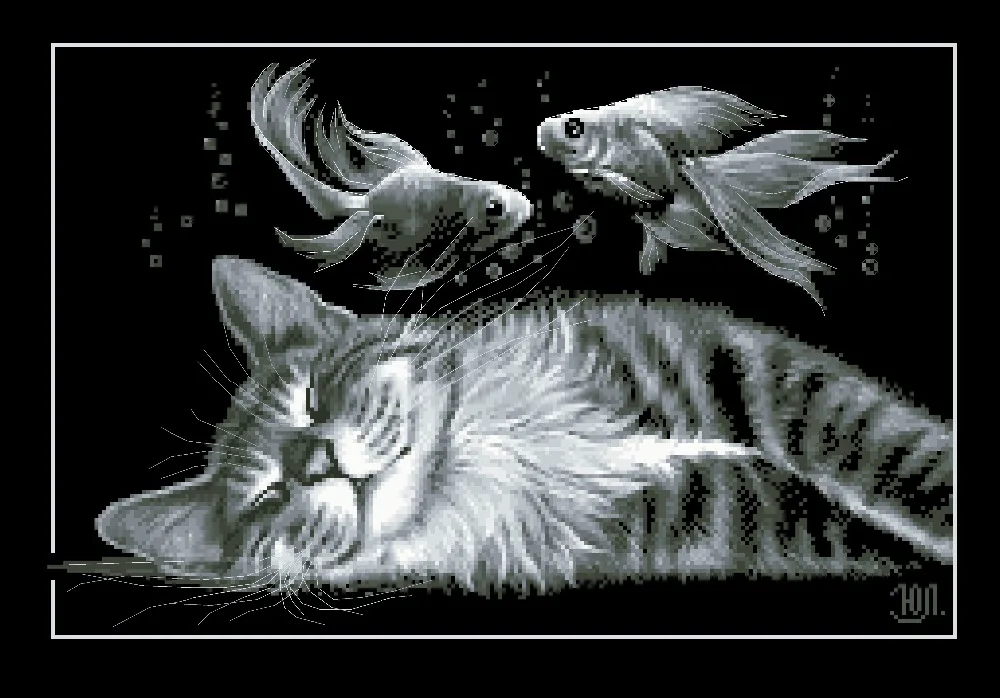 Black cat dreams cross stitch package sets aida 18ct 14ct 11ct black cloth people kit embroidery DIY handmade needlework