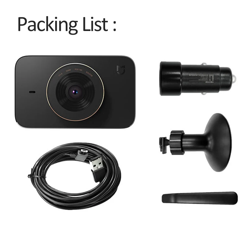 Новый оригинальный Xiaomi Mijia салона автомобиля DVR видеорегистратор для тире Камера