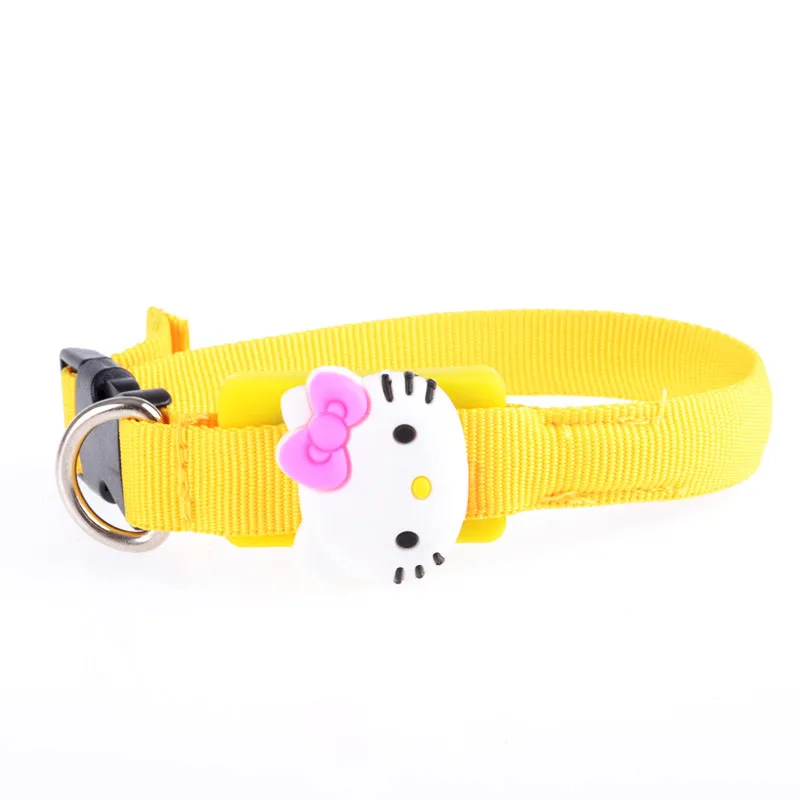 yellow KT Cat светодиодный ошейник для собаки 1,5 см широкая светящаяся безопасность в темное время суток светящийся ошейник для собаки в темноте Mascotas ошейники для собак - Цвет: yellow