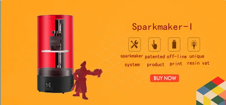 Sparkmaker 3d нити Горячая Lcd/sla/Dlp Профессиональный 3d принтер нормальный жидкочувствительный 500 мл 405нм полимерный 3d принтер
