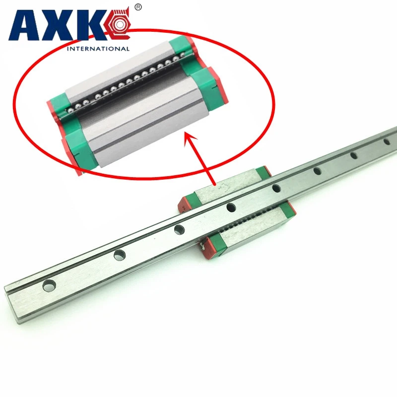 Линейная направляющая AXK MGN12 + 1 слайдер миниатюрный Направляющий Блок 250 300 400 500 мм