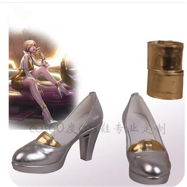 

LOL KDA Group Kaisa Ahri Akali Evelynn NEW Cosplay Shoes Boots Adult custom made shoes