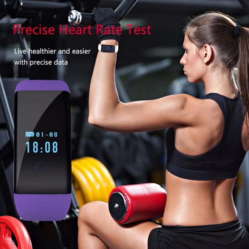 Bluetooth Спорт Смарт часы браслет IP67 Водонепроницаемый SmartWatch монитор сердечного