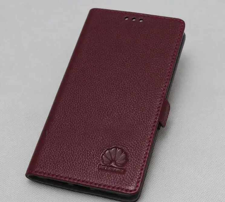 Чехол для Huawei Honor Play в деловом стиле откидной чехол из натуральной кожи с