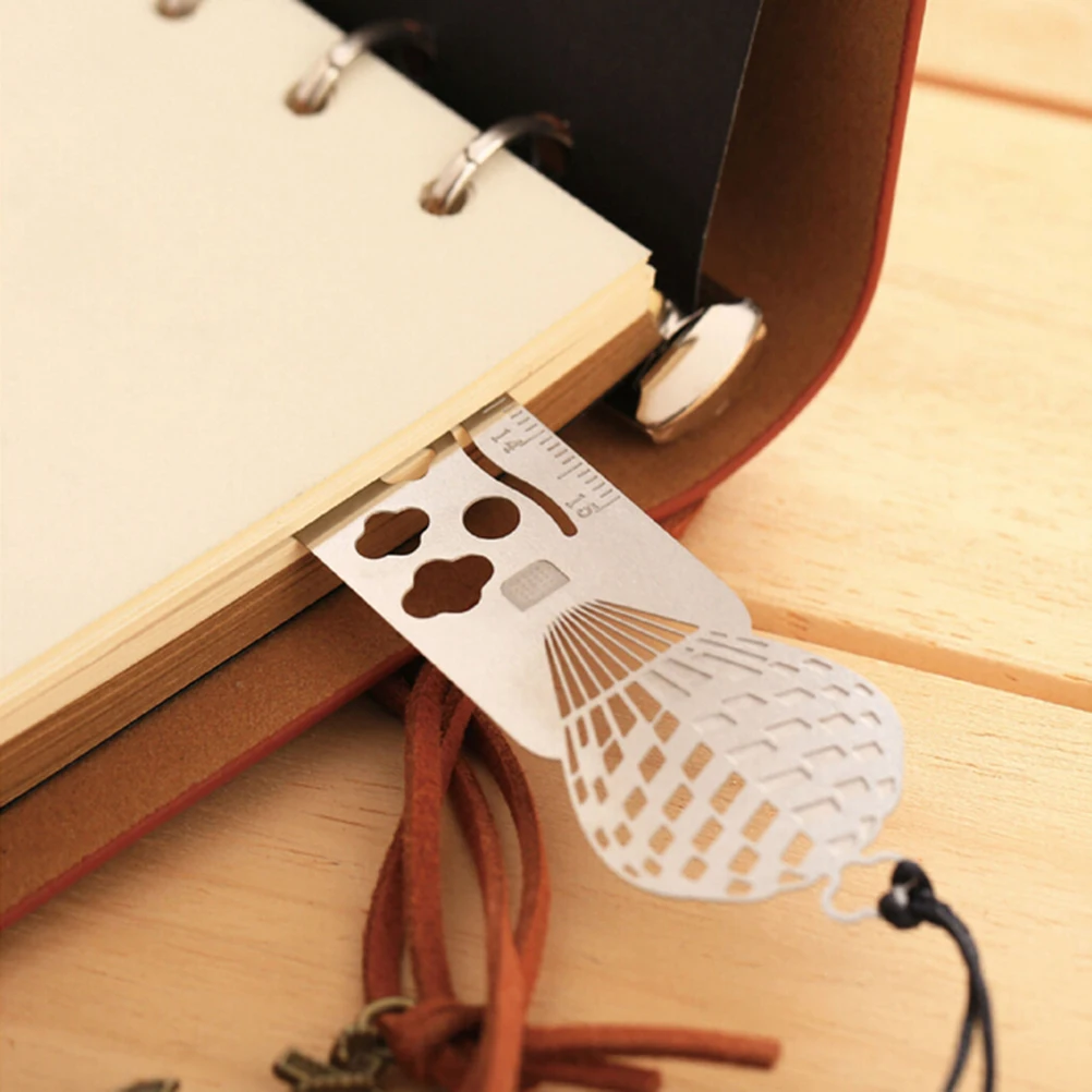 Тонкий Вырез книга Марк ультра-тонкая металлическая лента-закладка линейка