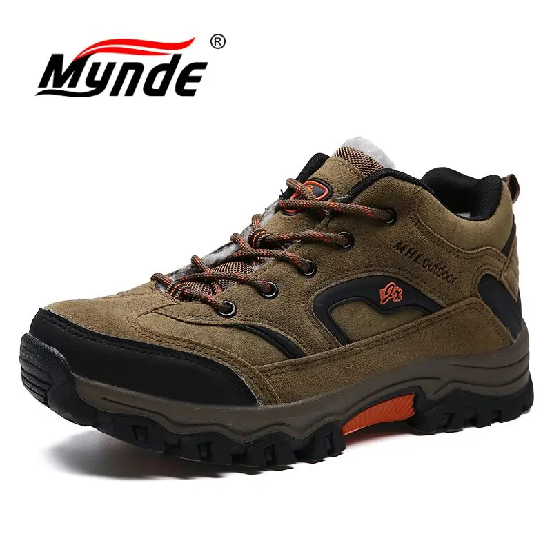 Mynde/зимние меховые теплые зимние ботинки для мужчин Кроссовки Мужские взрослых