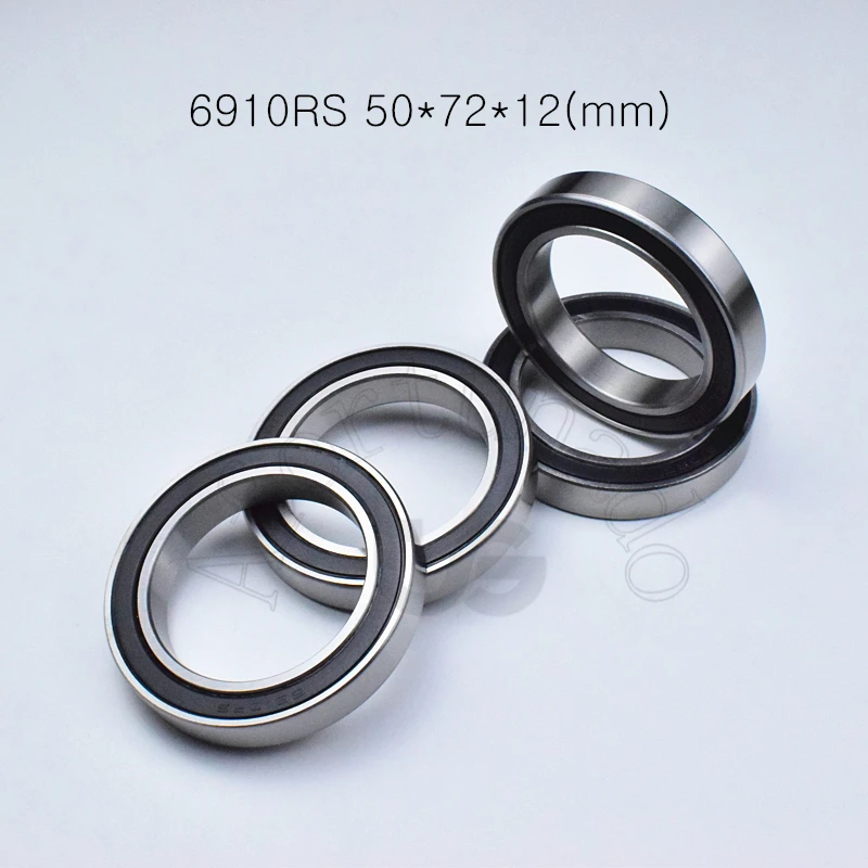 Bearing 1pcs 6910RS 50*72*12(mm) chrome steel Rubber Sealed High speed Mechanical equipment parts