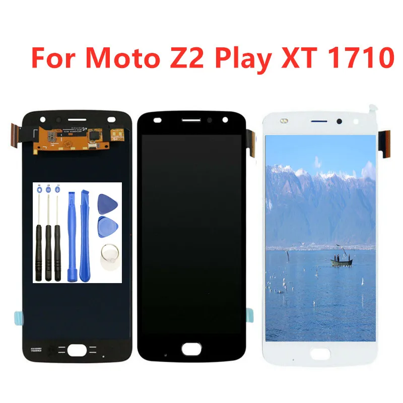 Высокое качество для Motorola MOTO Z2 Play XT1710 ЖК экран Сенсорная панель дигитайзер сборка