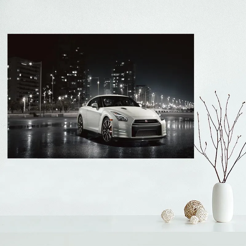Ниссан SKYLINE GT R холст постер для картины на индивидуальный заказ печать ткань