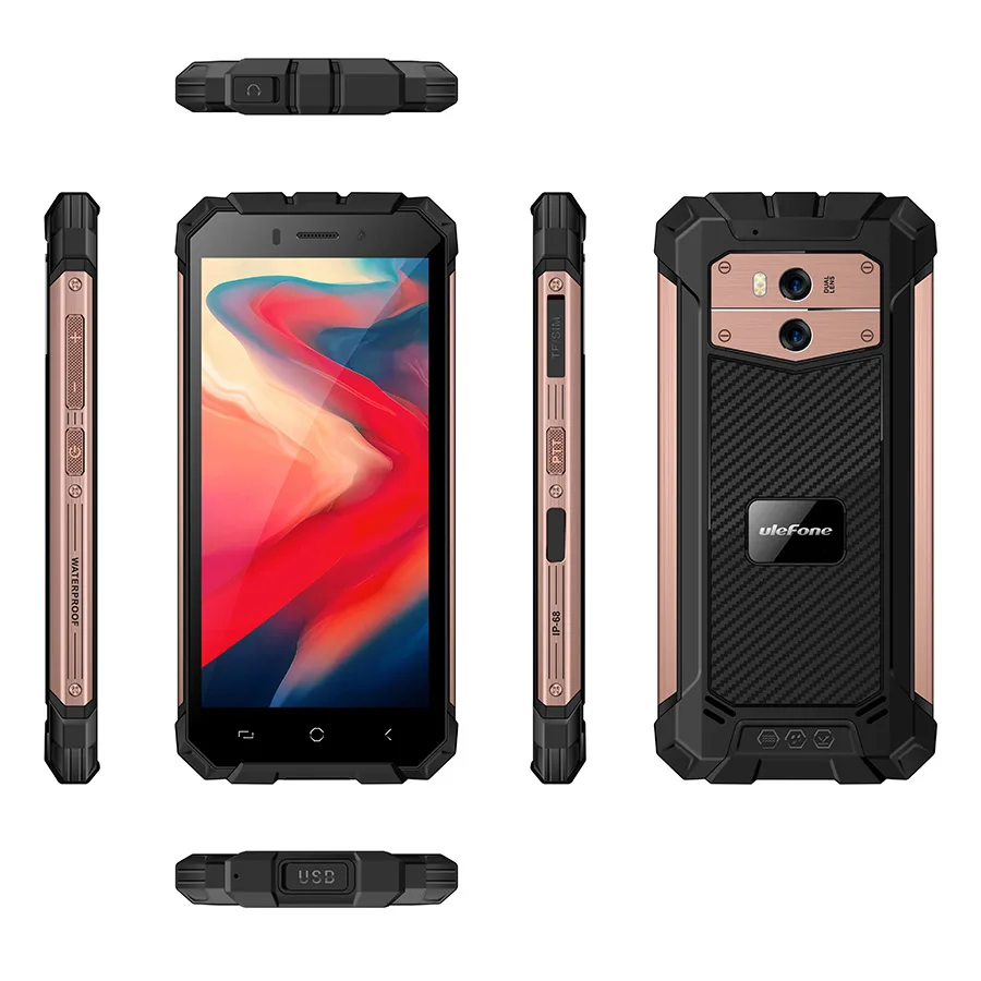 Ulefone Armor X2 Водонепроницаемый смартфон с 5 дюймовым дисплеем четырёхъядерным