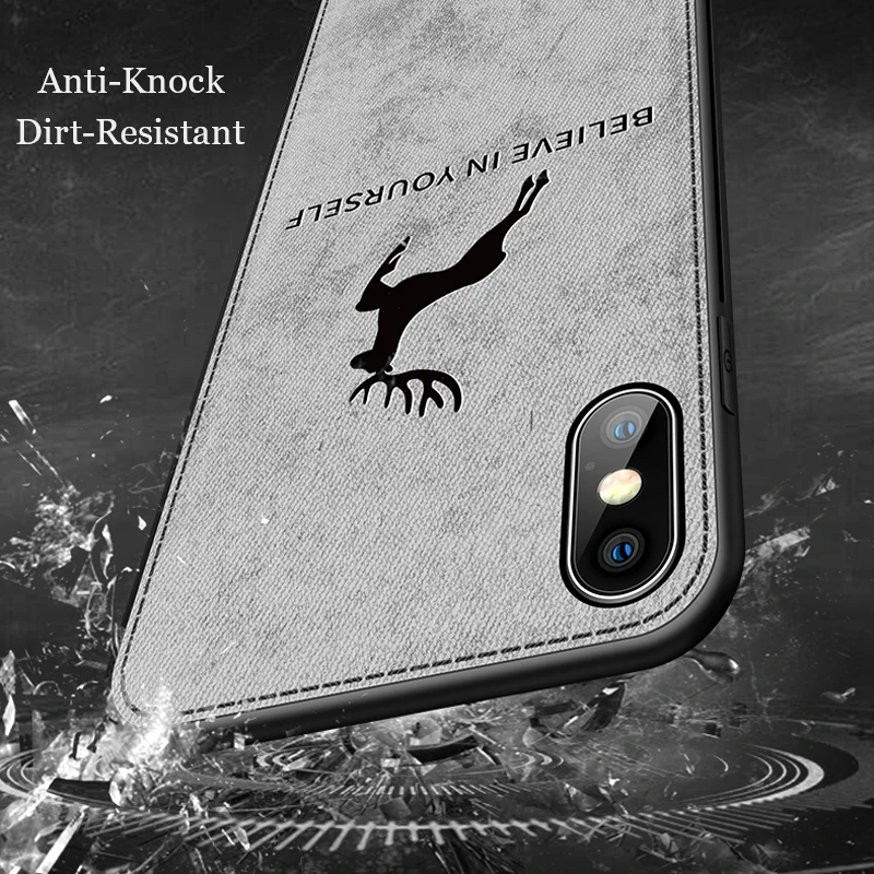 Роскошный мягкий чехол для телефона iphone Xs Max 7 8 plus iPhonex TPU мягкая ткань 3D узор милый