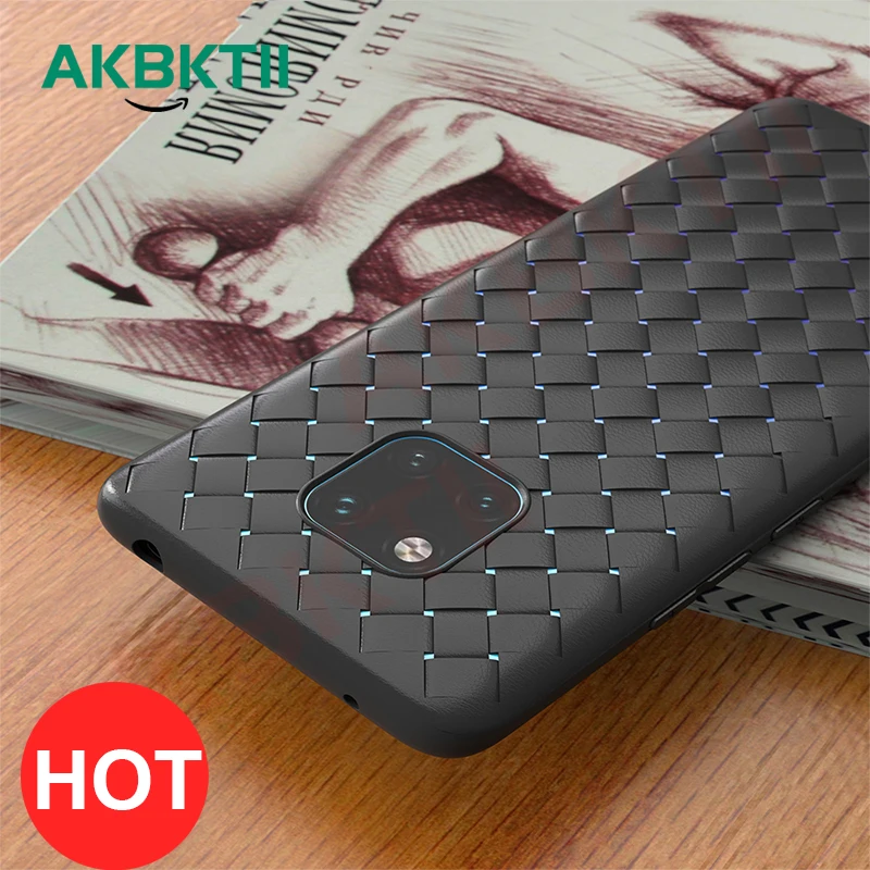 AKBKTII для huawei mate 20 Lite чехол Роскошный BV сетка Ткачество защитная задняя крышка 10 Pro