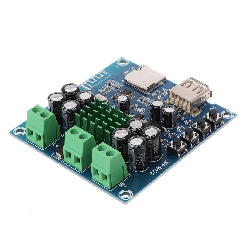 2x50 Вт DC 12-24 В TPA3116D2 двухканальный стерео Bluetooth цифровой аудио приемник усилитель