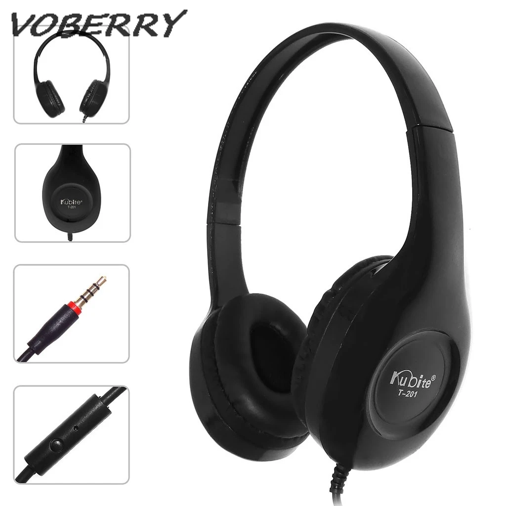 Проводные Игровые наушники VOBERRY 3 5 мм складные проводные с микрофоном для детей