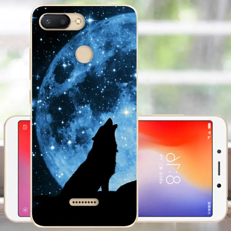 Защитный чехол FANATU для Xiaomi Redmi 6, мягкий силиконовый чехол с милым принтом, бампер для Redmi 6, чехол 5,45, чехол для Xiomi Redmi 6, чехол для телефона