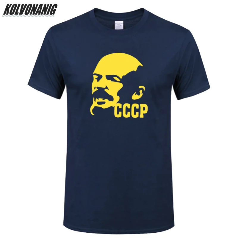 

The Soviet Union Great Communist CCCP Lenin Print T-Shirt Summer 2019 Short Sleeve O-Neck Cotton Men's Clothing Unisex Tee Shirt