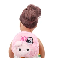 doll bag school backpack pink cartoon animal patterns fit 18 inch girl dolls 43 cm baby dolls c487