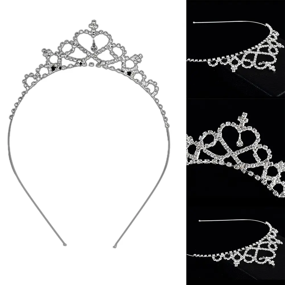 Baby Hair Band Girls Toddler Newborn Princess Bridal Crown Crystal Diamond Tiara Hoop Headband Accessories | Детская одежда и