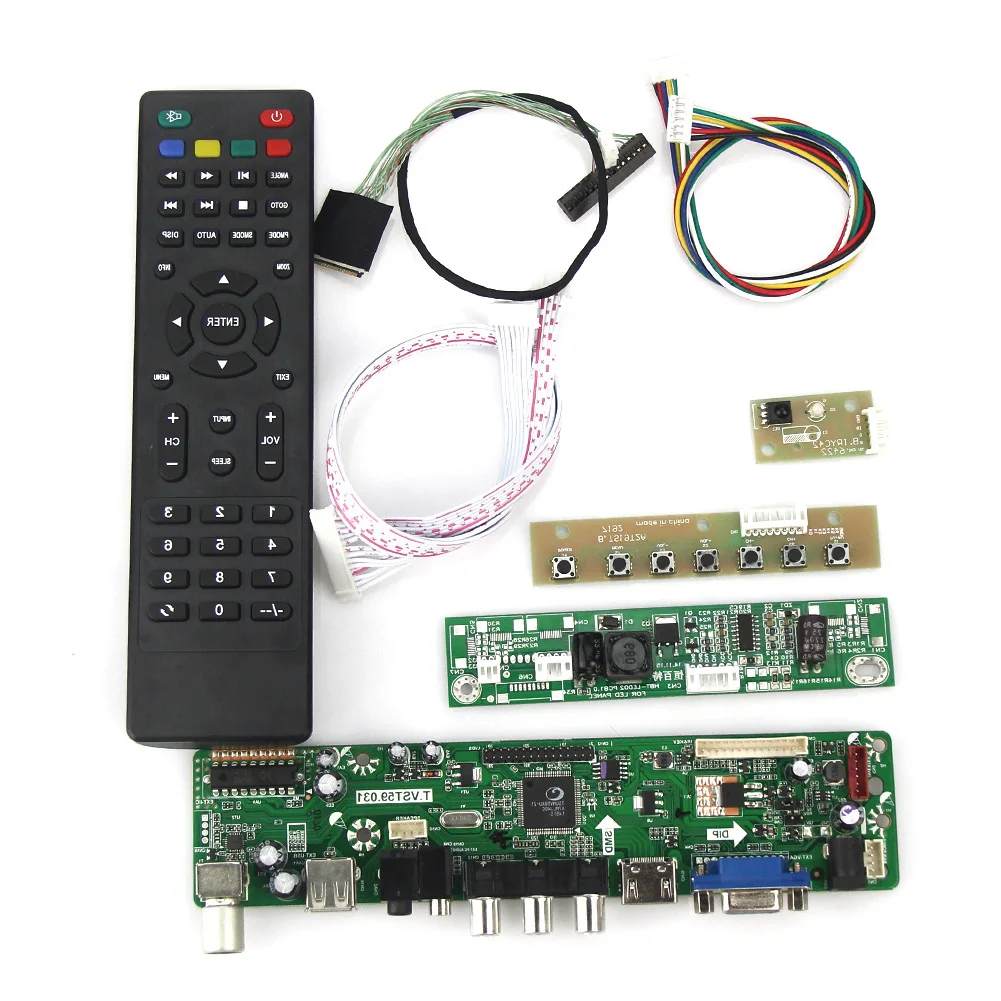 

T.VST59.03 LCD/LED Controller Driver Board(TV+HDMI+VGA+CVBS+USB) For LP133WX3-TLA5 N133IGE LVDS Reuse Laptop 1280x800
