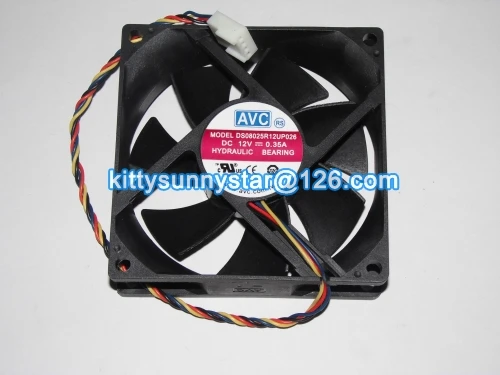 New Original mulfan for 8CM AVC 8025 DS08025R12UP026 12V 0.35A 4Wire Cooling Fan CPU cooler | Компьютеры и офис
