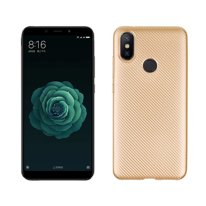 углеродные волокна узор силиконовый чехол на xiomi xiaomi mi 6x mi6x ехлы мягкий