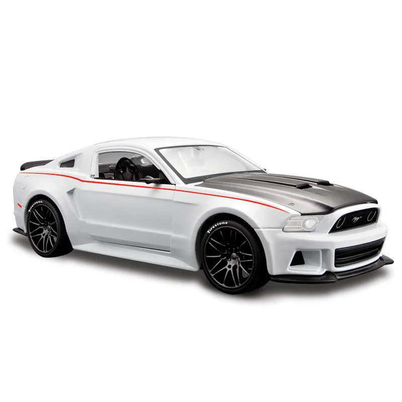 Ford mustang Модель 1:24 Ford Mustang GT из сплава, модель спортивного автомобиля, литая под давлением, гоночный автомобиль maist, детская игрушка, коллекция, украшение - Цвет: Ford mustang