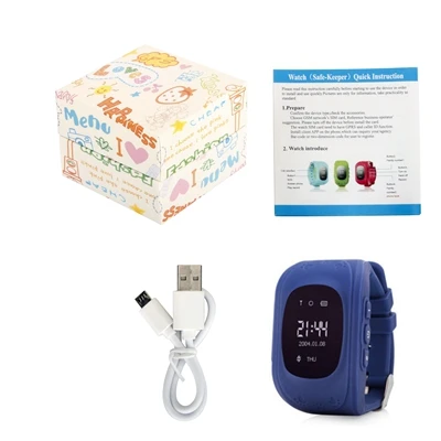 Spanish Dark Blue Gps/LBS Q50 SOS детские многоязычные станции наручные часы для мальчиков детские уличные умные местоположение телефон часы для детей - Цвет: Spanish Dark Blue