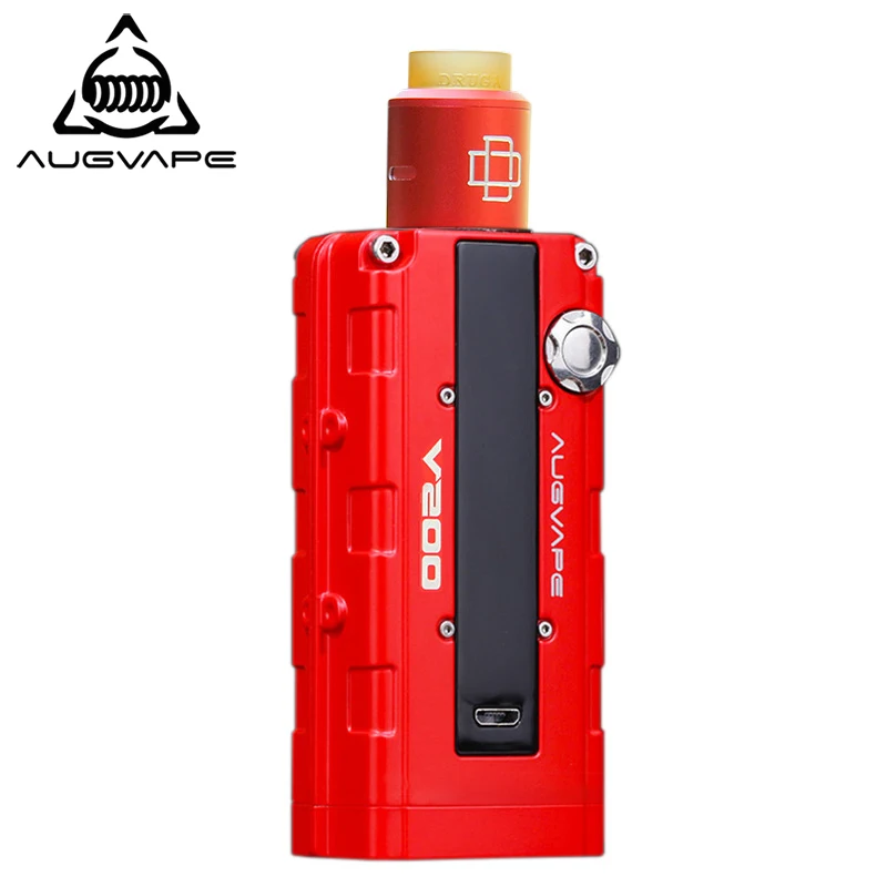 Augvape V200 200 W электронная сигарета испаритель с 22 мм Druga RDA распылителя Красный мод