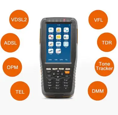 Φ VDSL2 VDSL тестер поддерживает профиль 35B (ADSL/VDSL2/OPM/ VFL/TDR функция/тональный трекер