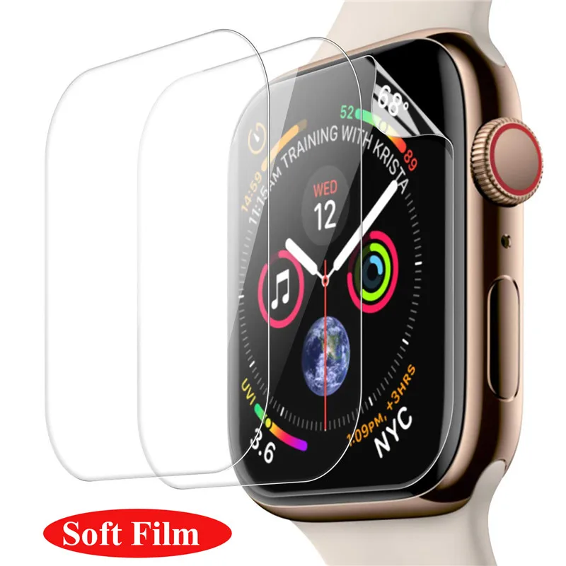 2 шт./лот 9D изогнутое полное покрытие закаленное стекло для Apple Watch 4 38 мм 42 40 44 серия