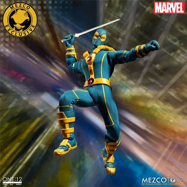 Mezco Marvel Deadpool X Men Blue Ver Super Hero One:12 Collective BJD Figure Toys 16 см|Игровые фигурки и трансформеры|