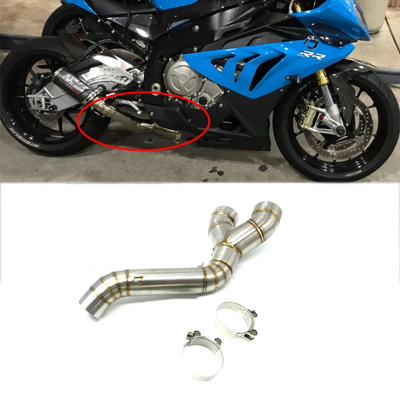 Соединительная труба выхлопная средняя для BMW S1000RR S1000R HP4 2018 2017 2016 2015 подключение