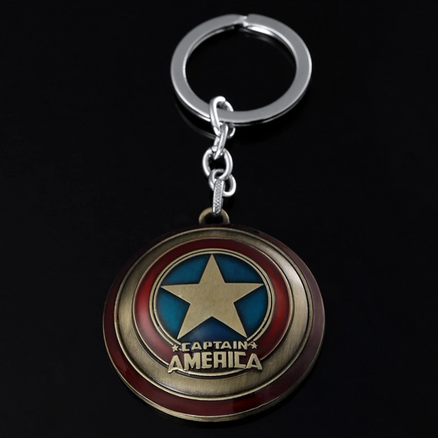 Llavero! Брелок для ключей серии фильмов Капитан Америка щит брелок очарование
