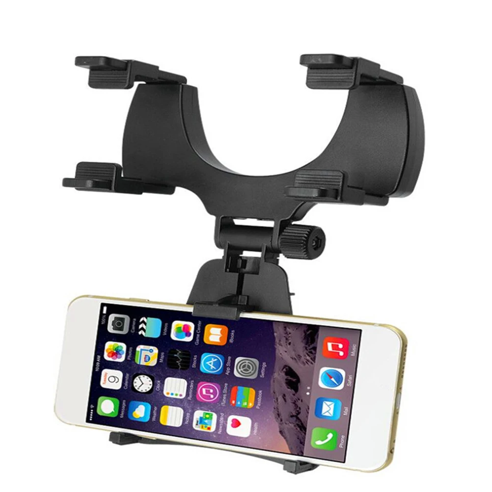 1PC Car Phone Holder Rearview Mirror Easy To Install Tightly Hold Bracket For Smart Device Mobile Navigator | Автомобили и