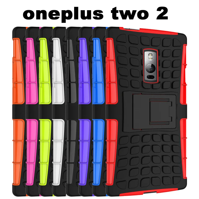 Броня Телефон чехол для OnePlus 2 Чехол противодетонационный Пластик Силиконовые