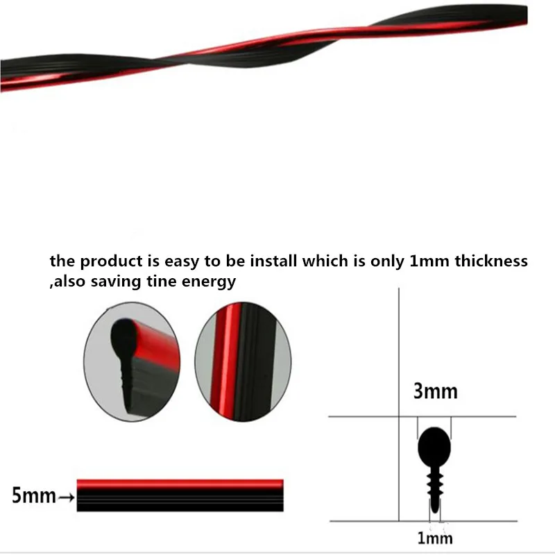 5 м автомобильный Стайлинг интерьерные украшения полосы Молдинг Накладка