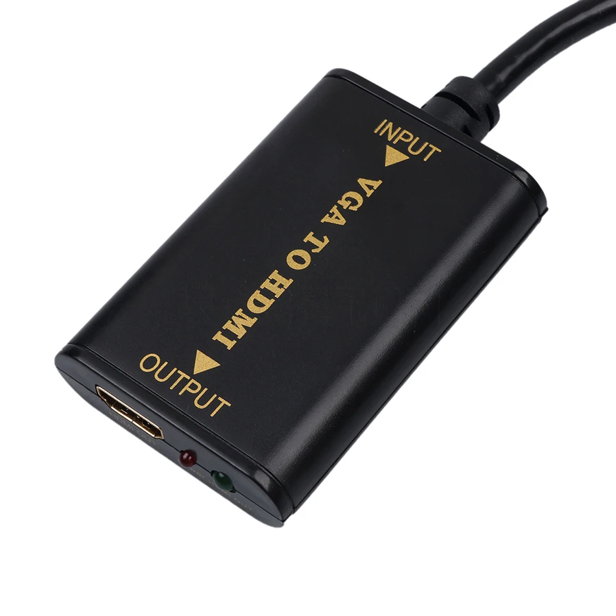 Kebidu HD 1080P преобразователь Аудио AV ТВ Видео Кабель VGA в HDMI совместимый адаптер для