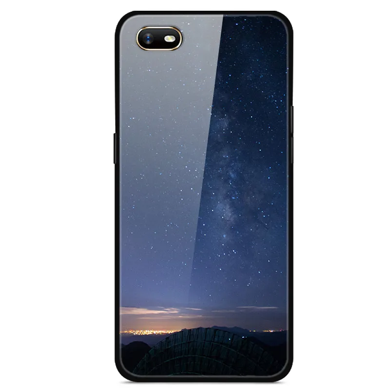 Для OPPO A1K чехол из закаленного стекла жесткий чехол для телефона для OPPO A1K чехол s Мягкий бампер для OPPOA1K A 1K CPH1923 чехол Роскошный - Цвет: 8