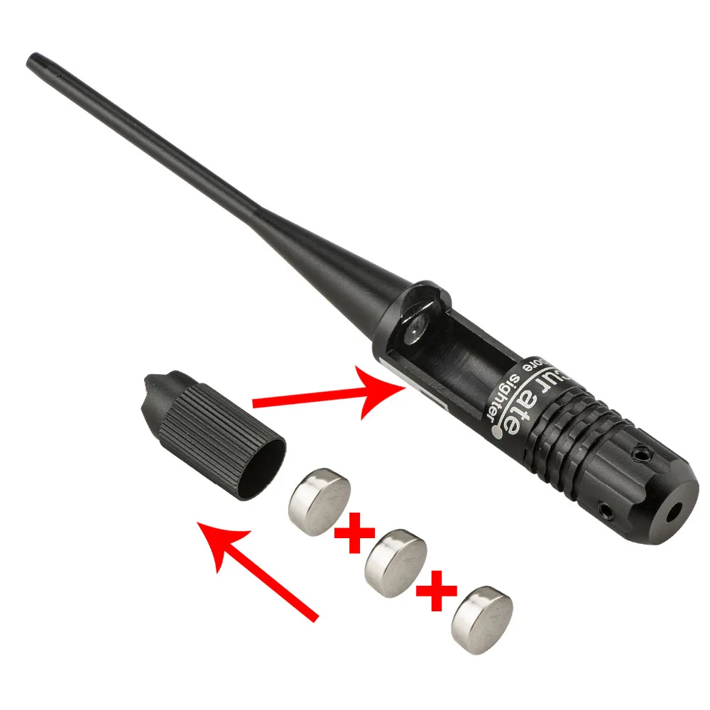 CVLIFE. 22 до. 50 Калибр винтовочный Boresight красный точечный лазер Boresighter Bore Sighter|.22 bore