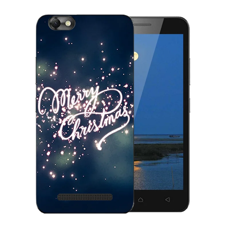 Мягкий чехол из ТПУ Для Lenovo Vibe C A2020 с веселым узором X'MAS для телефона сумки A2020a40