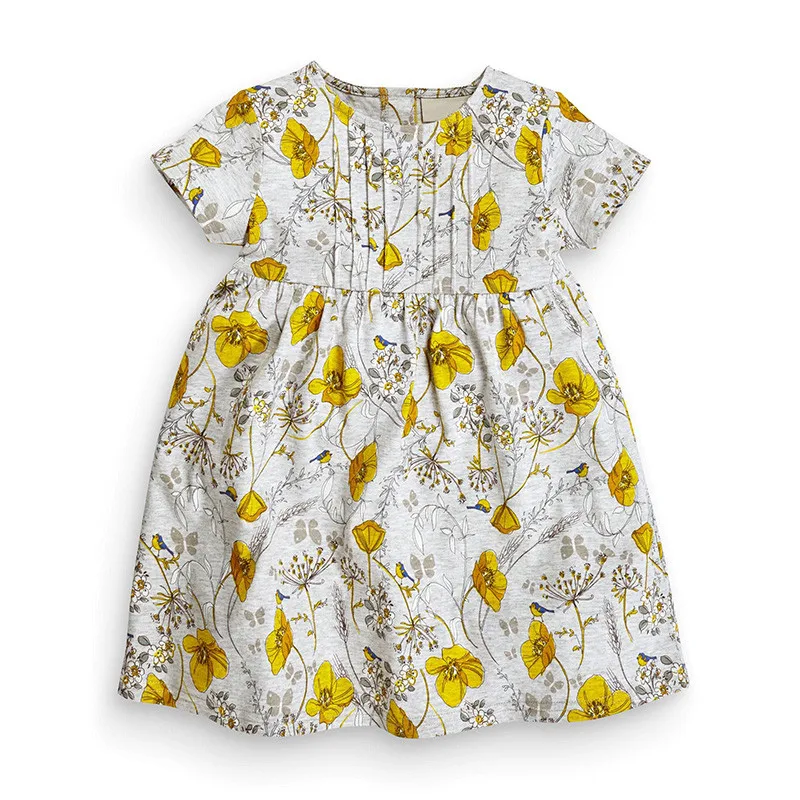Baby girls new style floral dresses kids hot selling summer clothing with printed some flowers cute princess dress 2018 | Детская одежда