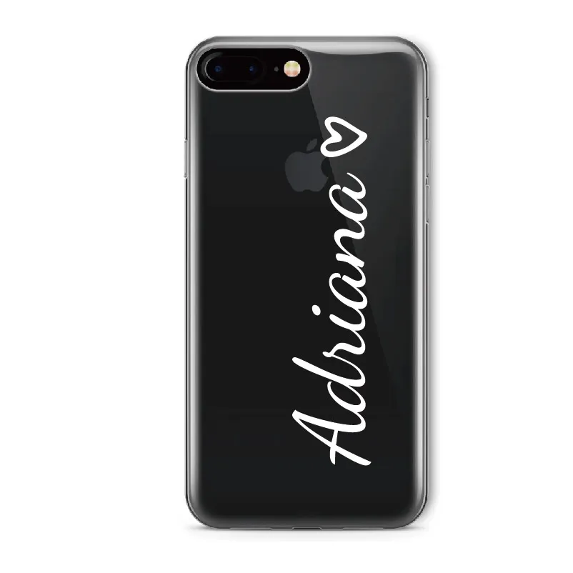 9-White Text Для iPhone 6 6S XS Max 7 7Plus 8 8Plus 5X11 Pro Max XR персонализированное имя Любовь Корона Единорог Мягкий Прозрачный чехол для телефона - Цвет: 9-White Text