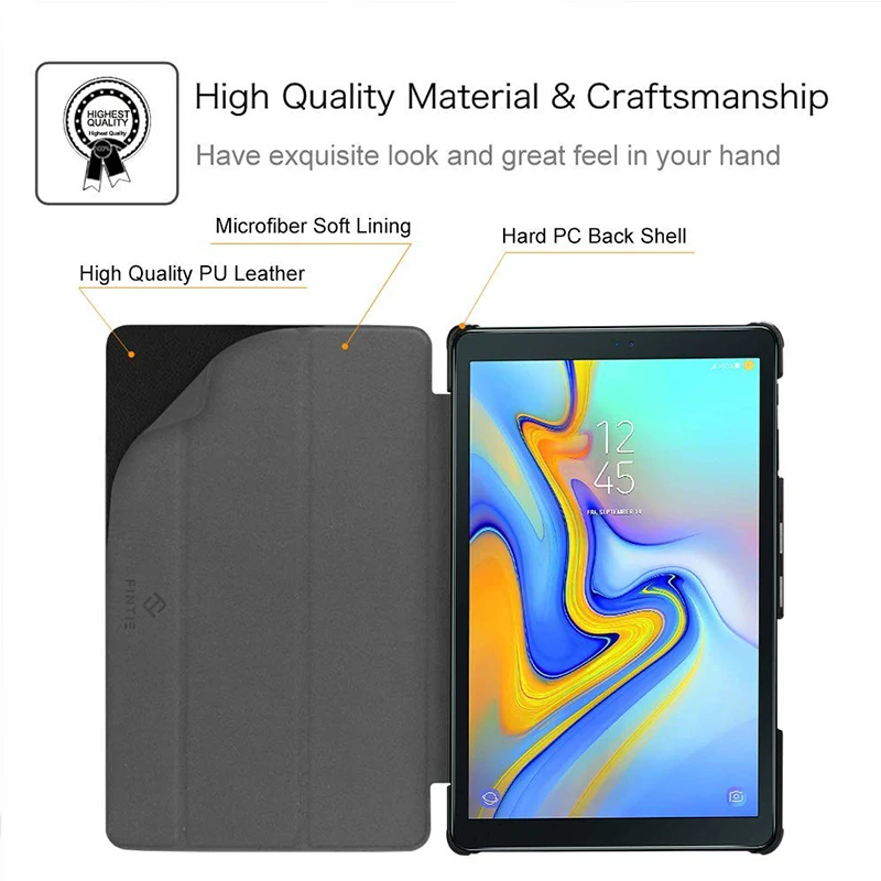 AIEACH умный флип-чехол для samsung Galaxy Tab A 10,5 SM-T590 T595 T597 из искусственной кожи жесткий чехол для samsung Tab A 10,5 чехол